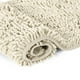 thumbnail image 4 of Wosthever Alfombrilla de chenilla sin derramamiento con fuerte absorción de agua exquisita textura hecha a mano baño blanco lechoso 17*24 Type2 NO2, 4 of 6