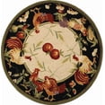 thumbnail image 3 of Safavieh Chelsea Shelton Novelty Wool Area Rug, Ivory/Black, 4' x 4' Round, 3 of 12