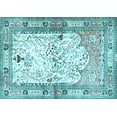 thumbnail image 1 of Ahgly Company Indoor Rectangle Animal Light Blue Traditional Area Rugs, 7' x 9', 1 of 4