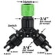 thumbnail image 1 of Divisor de manguera de jardín: Divisor de manguera de riego por goteo de 4 vías, adaptador de tubo de 1/4" para sistema de riego - Conector de grifo de agua para jardín, patio y plantas de césped, 1 of 5