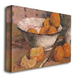 Trademark Fine Art "Still Life with Oranges 1881" Canvas Art by Paul Gauguin