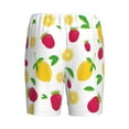 thumbnail image 4 of Rocae Strawberry and Lemon for Men's Soft Sleep Pajama Shorts, Waistband and Pockets, 4 of 9