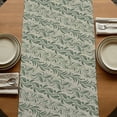 thumbnail image 5 of Table Runners 72 Inches Long Dress Scarves, Green Floral Farmhouse Kitchen/Dining Table Runner, Coffee Tablerunners, Spring Flowers Pattern Botanical Vintage 13x72 Inch, 5 of 9