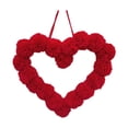 thumbnail image 3 of KLKCMS Christmas Garland Festival Decoration Event Props Heart Shape Garlands for Front Red, 3 of 9