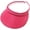 Hot Pink, variant on Womens Sun Visor Hats Summer Roll-Up Clip On Wide Brim Visors Sports Running Travel Sunshade Foldable Beach Hats