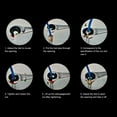 thumbnail image 3 of Juego De Llaves Para Tubos De Trinquete, Juego De Llaves Para Líneas De Freno Tamaños Métricos Versátiles Mecanismo De Trinquete Fácil De Usar Para Tuercas De Línea De CA, 3 of 7