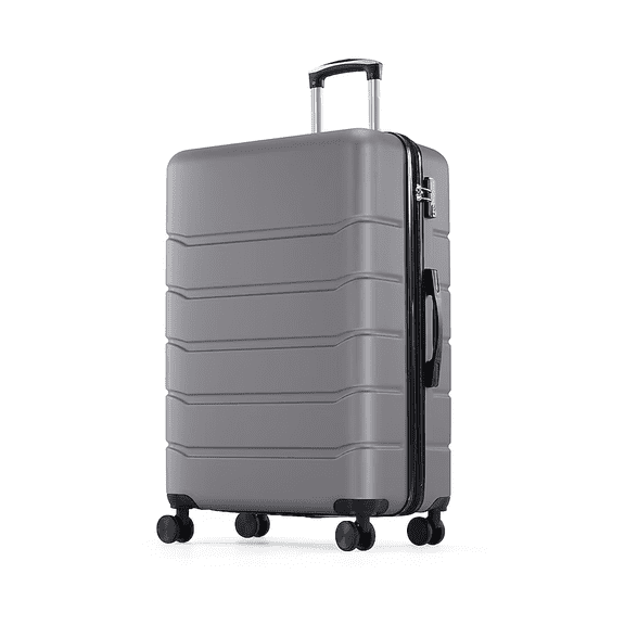 20-Inch Dark Gray Hardshell Carry-On Expandable Luggage Suitcase with Spinner Wheels