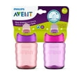 Philips Avent My Easy Sippy Cup with Soft Spout and SpillProof Design, Pink/Purple, 9oz, 2pk