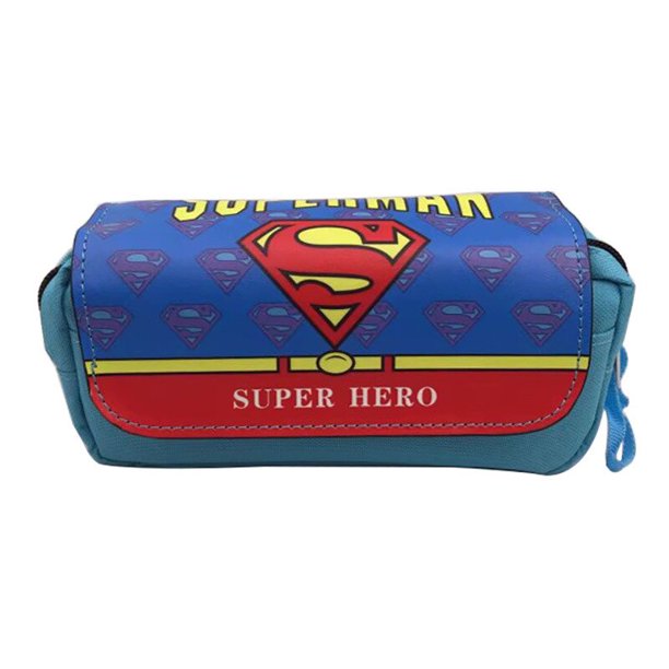 Estuche de lápices de Spiderman Deadpool, bolsa de papelería de gran capacidad con doble cremallera, suministros escolares para niños, regreso a la escuela Fivean unisex