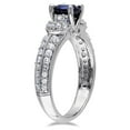 thumbnail image 4 of Everly Women's Created Sapphire Sterling Silver Engagement Ring, 4 of 7