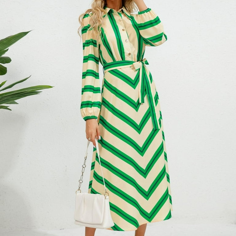 Chevron stripes backless belted slit vestido maxi cheap