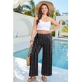 thumbnail image 4 of WIHOLL Pants for Women Wide Leg Pants Summer Straight Long Palazzo Loose Casual Trousers With Pockets, 4 of 11