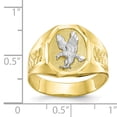 thumbnail image 3 of 10k Yellow Gold Mens Eagle Ring Man   For Dad Mens  For Him, 3 of 9