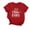 Red, variant on QUNYINEY Easter Tee Shirts Womens Short Sleeve Casual Crew Neck Pullover Tops Loose Womens Tops