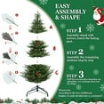 thumbnail image 4 of 9ft PE/PVC Hybrid Automatic Christmas Tree-Open Holiday Decor, 4 of 7