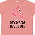 thumbnail image 4 of Inktastic Nana Loves Me Girl Flamingo Girls Toddler T-Shirt, 4 of 5