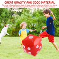 thumbnail image 4 of Juego de 3 dados gigantes inflables Blulu de 30 cm, color rojo, 4 of 6