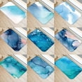 thumbnail image 2 of Marble Bathroom Bath Mat Blue Non Slip Mat In Bathtub Floor Rug Shower Room Doormat Gray Mat, 2 of 6