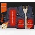 thumbnail image 2 of Injueey Chaleco calefactable Chaqueta calefactable USB Chaleco eléctrico lavable para hombres Mujeres Esquí Invierno Pesca Camping Suministros térmicos Numero 3 Injueey HA046619-03, 2 of 6