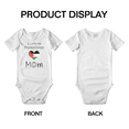 thumbnail image 3 of I Love My Palestinian Mom Cute Baby Bodysuit Newborn Clothes Outfits (White, 18-24 Months), 3 of 5