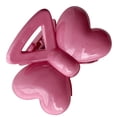 thumbnail image 2 of Pinza para el pelo con lazo, agarre fuerte, accesorios bonitos de Color puro, pasador de garra para el pelo de resina para niñas y mujeres, rosa, 2 of 8
