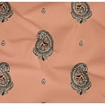 thumbnail image 4 of oneOone Organic Cotton Poplin Twill Fabric Paisley Block Printed Fabric 1 Yard 42 Inch Wide, 4 of 4