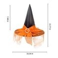thumbnail image 3 of Witch Hat Decor Adult Kids,Halloween Witch Hat Decorations,Womens Witch Hat for Halloween Party,Halloween Witch Hats Halloween Party Witch Hats,Costume Accessories ,Fancy Dress Foldable Witch Hat, 3 of 6