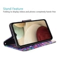 thumbnail image 5 of Case For Galaxy A12 Leather Flip Pouch Wallet Case Cover Folio Kickstand for Girls Women Phone Cases For Galaxy A12 Case -- Rainbow Flower, 5 of 6