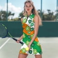 thumbnail image 3 of Uorisanigo Striped Four-Leaf Tennis Golf Dress for Women Quick Dry Comfortable Workout Active Athletic Dresses with Shorts Versatile for Tennis Hiking & Outdoor Sports, 3 of 7