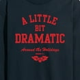 thumbnail image 3 of Mean Girls - Little Bit Dramatic Around Holidays - Men's Long Sleeve T-Shirt, 3 of 5