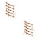 thumbnail image 1 of Injueey 5 piezas de vajilla de animales de dibujos animados para el hogar, soporte para cuchara, soporte para cubiertos, accesorio Bronce rojo 2Conjunto, 1 of 6
