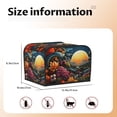 thumbnail image 5 of Daiia Sunset Floral Fantasy Landscape Pattern 4 slice Toaster Cover, Toaster Appliance Dust-proof Cover For Kitchen Small Appliance Dust Cover and Fingerprint Protection, 5 of 7