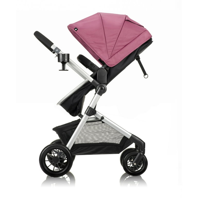 Evenflo Pivot Modular Travel System with LiteMax Infant Car Seat Rear Facing Dusty Rose Pink Walmart