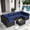Black Wicker & Deep Blue, variant on SOLAURA 7-Piece Outdoor Patio Furniture Set Black Wicker Rattan Sectional Sofa, Brown