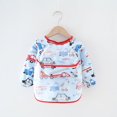 thumbnail image 1 of Mono para niños, impermeable, de manga larga, antiadherente, ropa de comer para bebés, delantal, babero de algodón para niños, 1 of 5