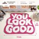 thumbnail image 3 of You Look Good Bathroom Mat Peach, 3 of 4