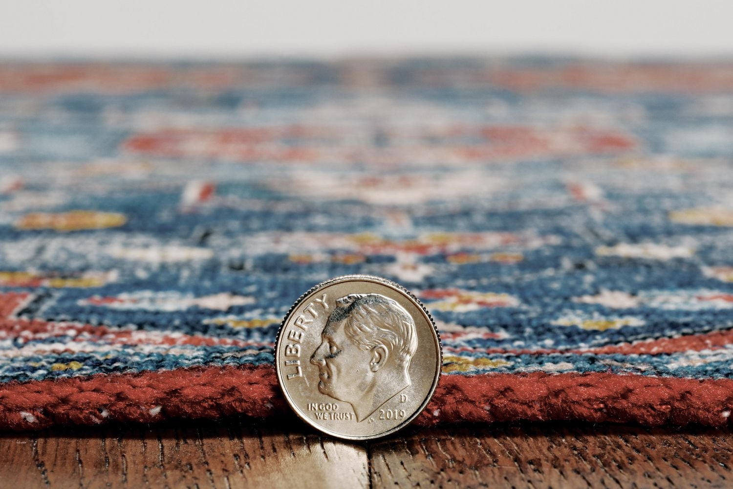 Tapis lavable Markum 5 pi x 7 pi sarcelle et rouille