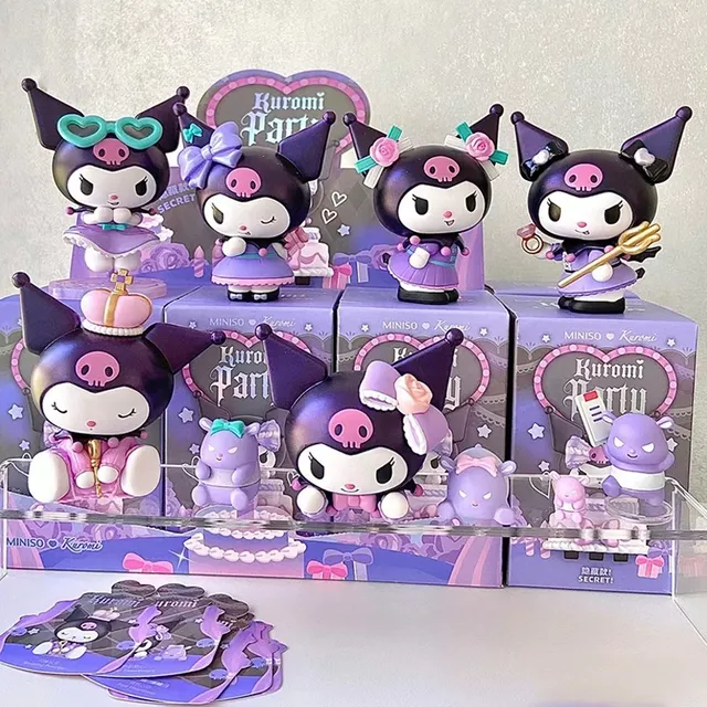New Sanrio Kuromi Lucky Divination Series Action Figures Kawaii