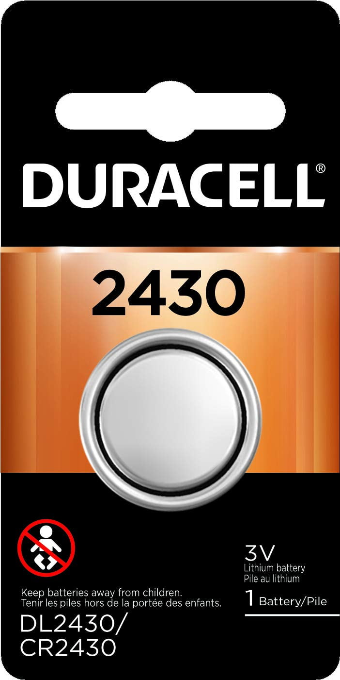 4 x Batterien Duracell CR2430/DL2430 Lithium Knopfzelle Blister 