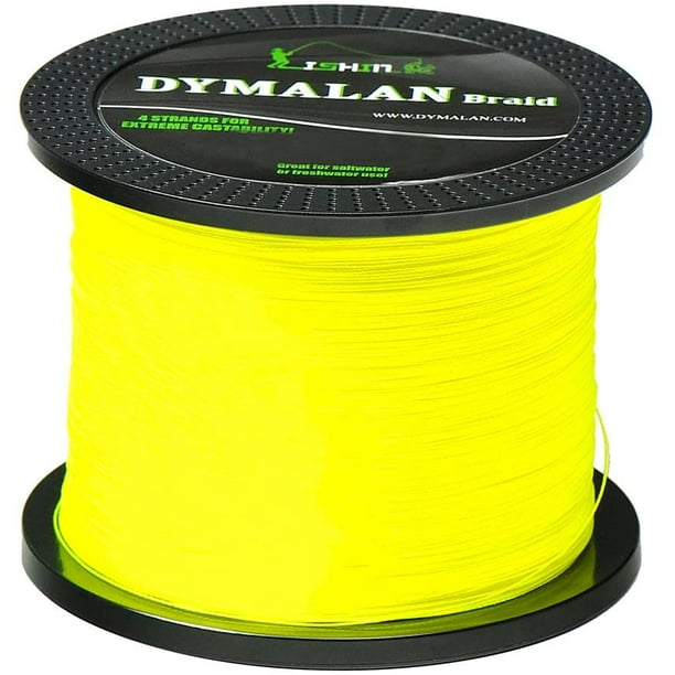 IGUOHAO Braided Fishing Line by DYMALAN: 4-Strand Line, Abrasion Resistant  PE Material for Durability, Zero Stretch & Low Memory, Extra Thin Diameter,  Suitable for Saltwater &Freshwater 
