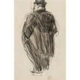 thumbnail image 2 of George Luks 13x18 Black Ornate Wood Framed Double Matted Museum Art Print Titled - Man Smoking, 2 of 5