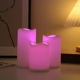 thumbnail image 6 of Valentine's Day Rechargeable Flameless Tea Light Candles with Timer Remote, 3pcs Electric Flickering Votive Candles for Aniversary Wedding Centerpiece Table Decor Christmas, 6 of 8