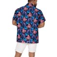 thumbnail image 5 of LA LEELA Mens Hawaiian Shirts Short Sleeve Button Down Shirt Men's Tropical Shirts Casual Holiday Summer Party Caribbean Shirts for Men Funny XXL Leaves, Multicoloured, 5 of 5