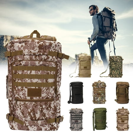 50L 8 Colors 800D Outdoor Military Tactical Rucksack Backpack Camping Hiking Daypack Shoulder
