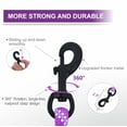 thumbnail image 4 of YeewayVeh Dog Leash 6FT Double Handle, 1/2 Inch Nylon Leash with Padded Handle & Reflective Threads for Medium to Large Dogs (Purple), 4 of 5