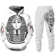 thumbnail image 3 of Conjunto de sudadera con capucha del faraón egipcio Anubis con el Ojo del Dios egipcio del coro antiguo impreso en 3D, 3 of 5