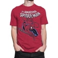 thumbnail image 1 of Spider-Man tsspdrmamazswingL The Amazing Spider-Man Swinging Mens T-Shirt - Large, 1 of 3