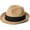 Khaki, variant on Fedora Straw Sun Hat for Men Women Foldable Roll Up Short Brim Trilby Hat Panama Beach Hat UPF 80+