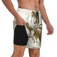 thumbnail image 2 of Balery Cattle Drive By Two Cowboys Bañador para hombre, shorts de playa de secado rápido con entrepierna y forro de compresión-X-Large, 2 of 6