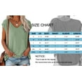 thumbnail image 3 of MOSHU Casual Womens T-Shirts Basic Tops for Women Cap Sleeve Loose Tank Tops, 3 of 9